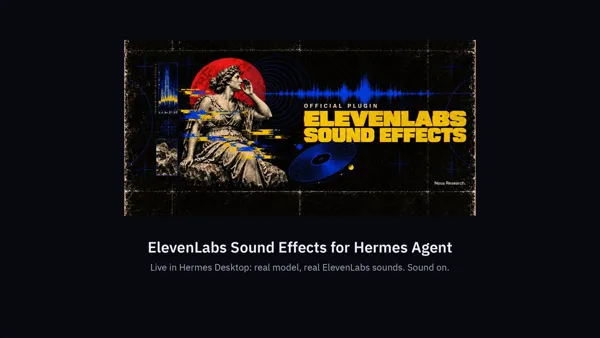 ElevenLabs SFX (Hermes plugin) 的演示视频